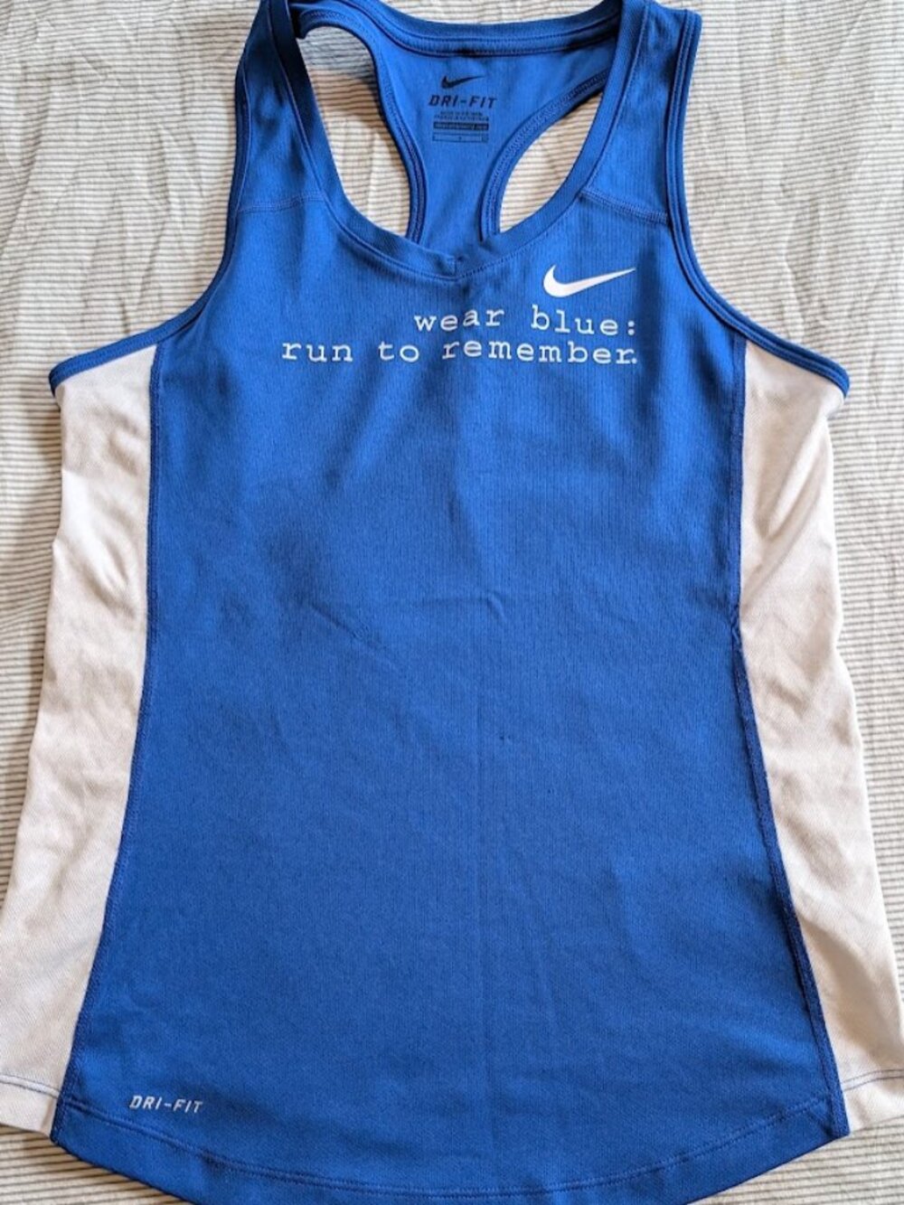 Royal Blue Run to Remember Nike Athletic Tank Small